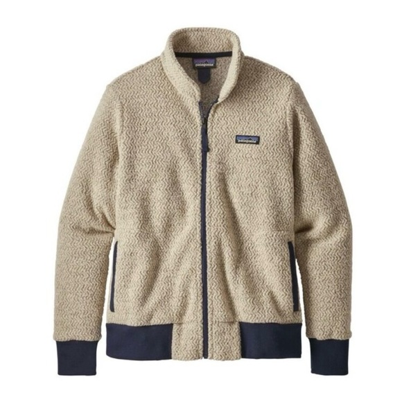 Patagonia Women's Woolyester Fleece Jacket, Oatmeal Heather - Picture 1 of 6